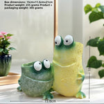 Funny Frog Planter ? Cute Resin Plant Pot