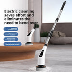 Electric Spin Scrubber with Multiple Brush Heads