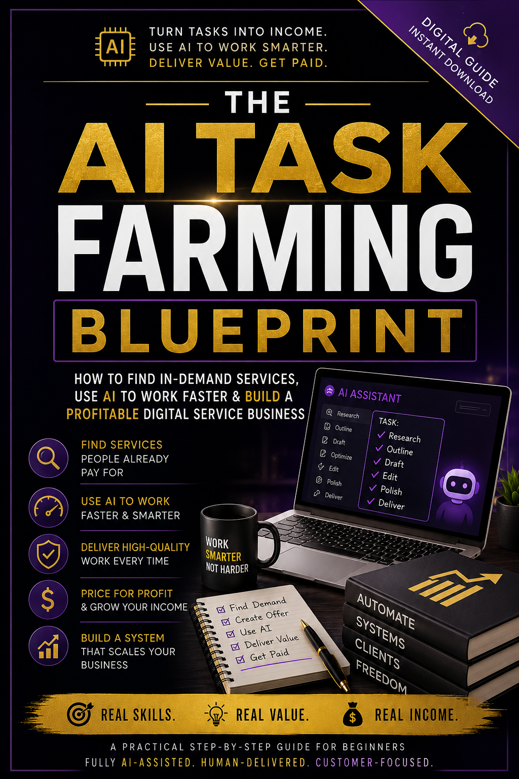 The AI Task Farming Blueprint | 91-Page Digital E-Book