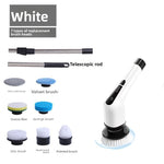 Electric Spin Scrubber with Multiple Brush Heads