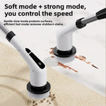 Electric Spin Scrubber with Multiple Brush Heads